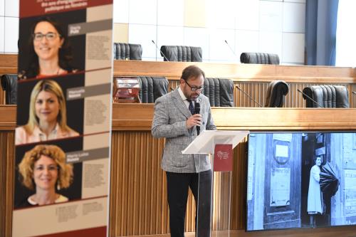 Il Presidente del Consiglio Valle, Stefano Aggravi