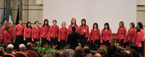 L'esibizione del Coro Viva Voce di Donnas