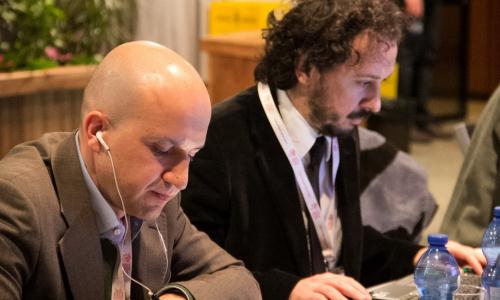 Benoit Girod e Enrico Marcoz (giornalisti Ansa)