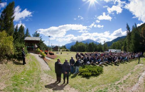 La celebrazione della Santa Messa a Les Combes d'Introd