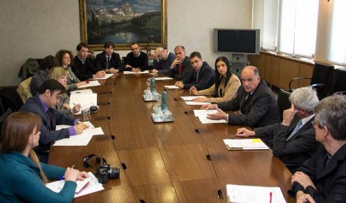 La presentazione del progetto alla stampa