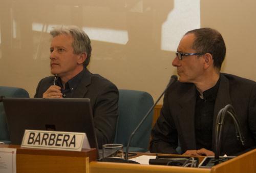 Alessandro Roberto e Beppe Barbera, insegnanti dell'Istituto musicale della Valla d'Aosta