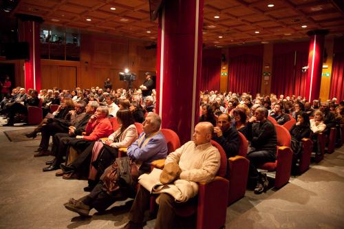 Il pubblico presente in sala