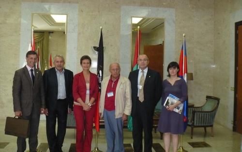 La delegazione del Consiglio regionale guidata dal Presidente Alberto Cerise