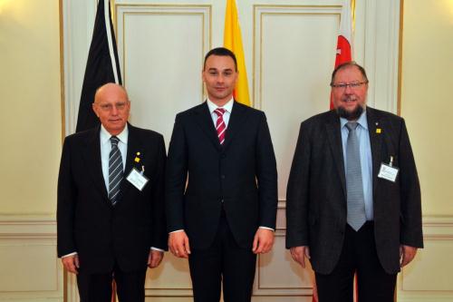 I Presidenti dell'Assemblea valdostana, del Canton du Jura e della Communauté française de Belgique