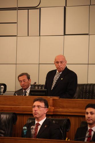 L'intervento del Presidente del Consiglio, Alberto Cerise