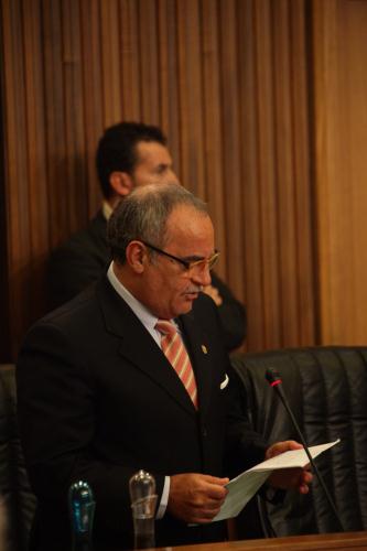 L'intervento del capogruppo Francesco Salzone (Stella Alpina)