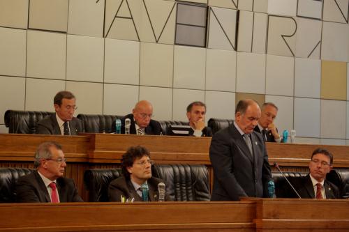 L'intervento del Presidente della Regione, Augusto Rollandin