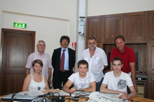 I ragazzi al lavoro al Castello Montfleury