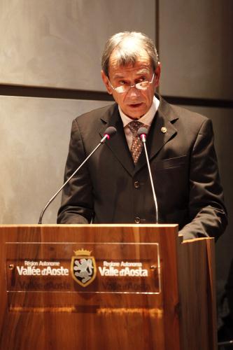 L'intervento del Sindaco di Aosta, Bruno Giordano