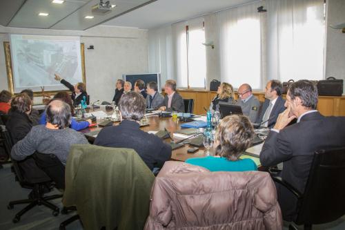 I commissari ascoltano un referente della Società COUP - Complesso Ospedaliero Umberto Parini