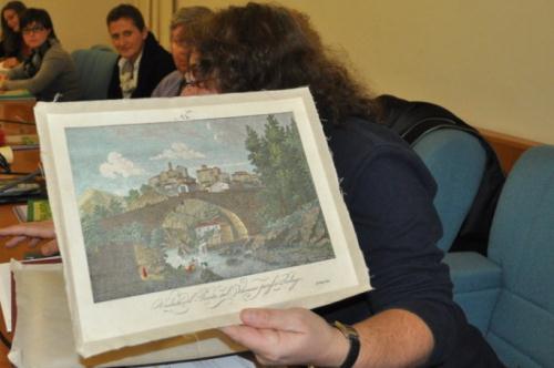 Una delle opere presentate