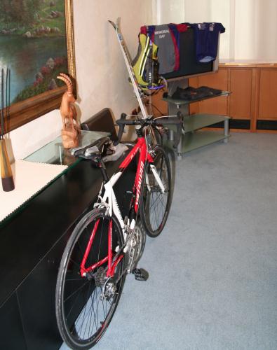 Una delle biciclette dei tedofori