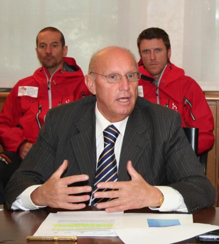 Il Presidente Cerise nel corso della conferenza di presentazione dell'evento alla stampa svoltasi il 15 maggio