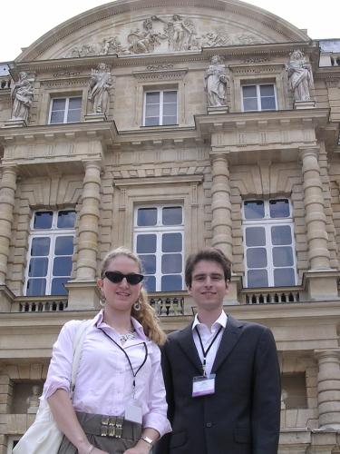 I rappresentanti valdostani: Monica Meynet di Valtournenche e Stefano Crétier di Saint-Vincent