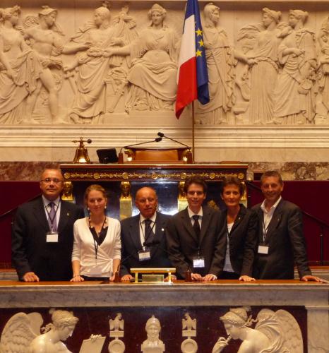 I Consiglieri con i due giovani valdostani