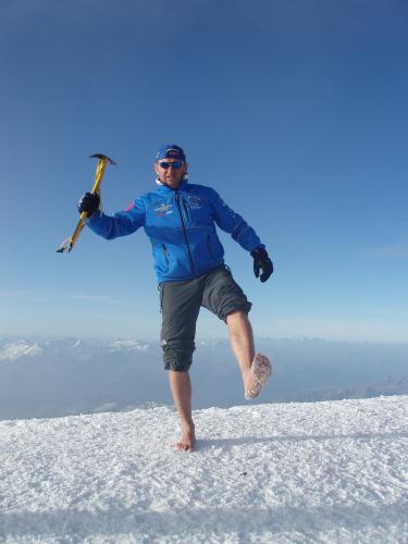 Tom Perry sulla neve