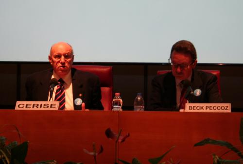 Il Presidente Cerise insieme al professor Beck Peccoz