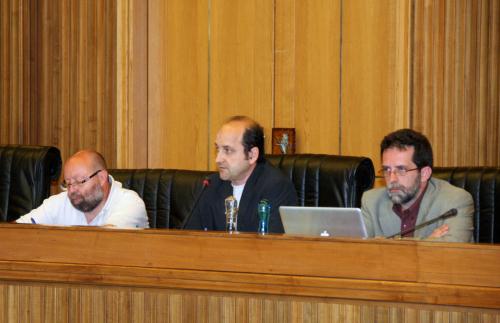 Al centro, Massimo Giugler, Presidente dell'associazione PendolariStanchiVdA
