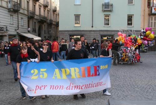 L'arrivo in piazza Chanoux