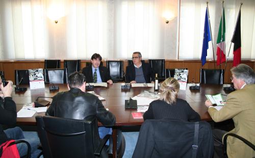 Il Vicepresidente del Consiglio André Lanièce (a sinistra) e il Presidente della sezione regionale della Lilt Salvatore Luberto