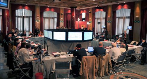 La sala stampa