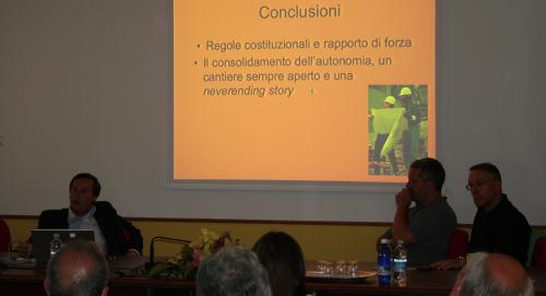 Un momento della conferenza