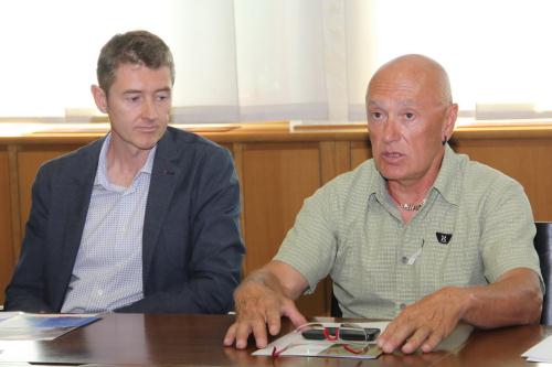 Da sinistra: Fabrizio Roscio, Consigliere segretario, e Guido Azzalea, Presidente Unione valdostana guide di alta montagna