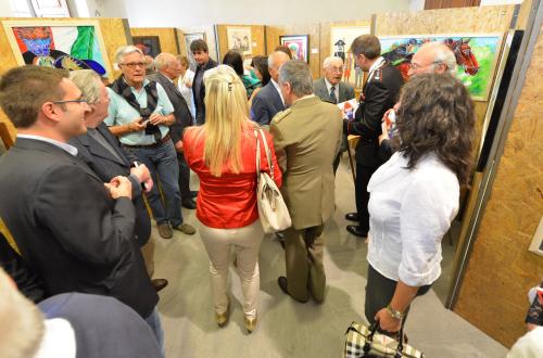 La sala durante l'inaugurazione