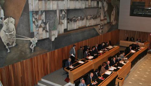 La sala consiliare trentina