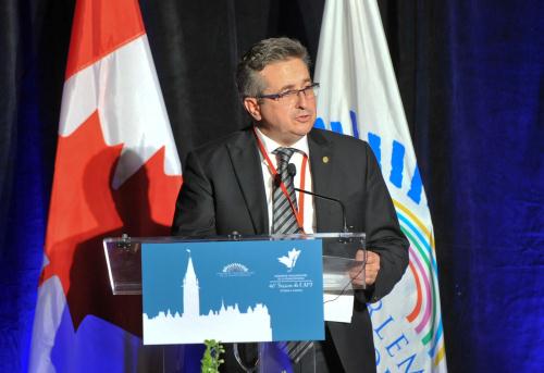 Il Presidente del Consiglio Valle, Marco Viérin