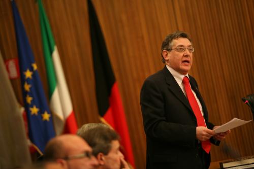 L'intervento del capogruppo di Gauche Valdôtaine-Democratici di Sinistra, Giovanni Sandri
