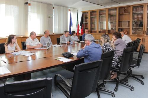 Un momento della conferenza stampa