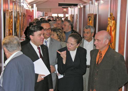 Un momento della visita 