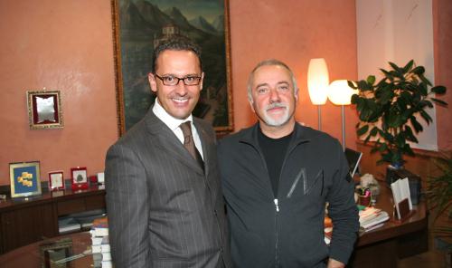 Il Presidente del Consiglio insieme a Faletti