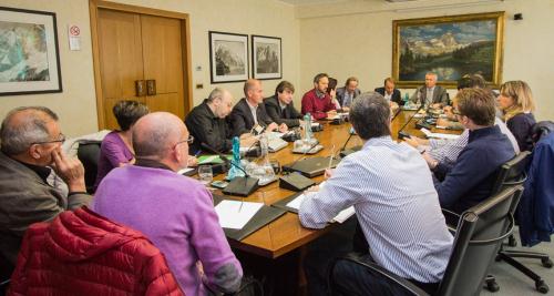 La riunione presieduta dai Consiglieri Leonardo La Torre, Presidente della II Commissione, e Giuseppe Isabellon, Presidente della IV Commissione