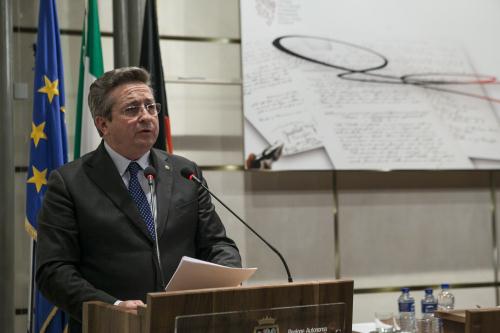L'intervento del Presidente del Consiglio, Marco Viérin