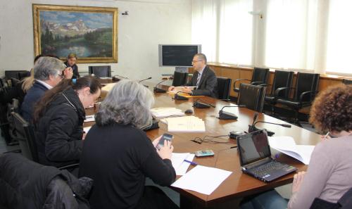 L'incontro con i giornalisti