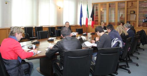 Un momento della conferenza stampa