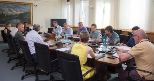 La sala Commissioni di Palazzo regionale durante l'incontro