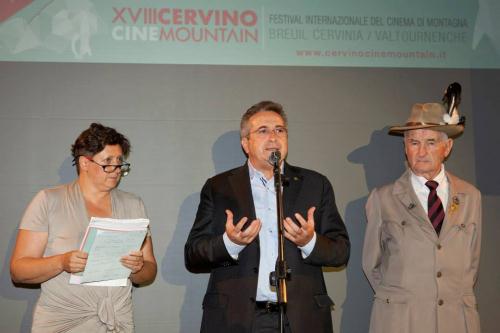 I saluti del Presidente del Consiglio Valle, Marco Viérin
