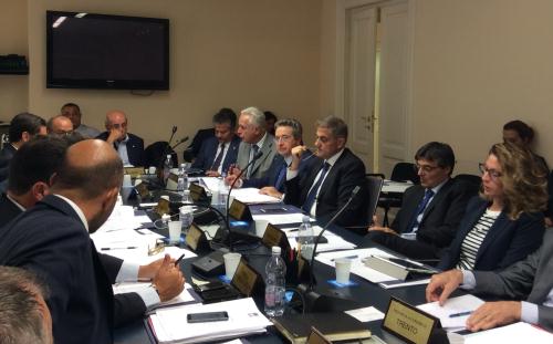La sala durante l'incontro 