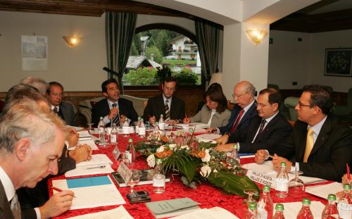 La sala durante i lavori