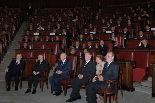 Al centro, il Presidente della Repubblica, Carlo Azeglio Ciampi