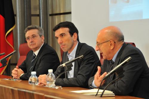 L'intervento del Ministro nel salone Maria Ida Viglino di Palazzo regionale