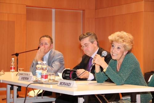 L'intervento di Iris Morandi, Presidente dell'associazione Amis du Cimitière du Bourg