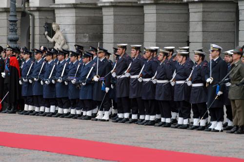 In attesa dell'arrivo del Presidente Ciampi
