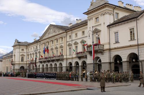 In attesa dell'arrivo del Presidente Ciampi