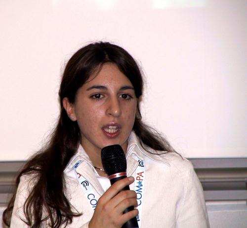 L'intervento di una studentessa