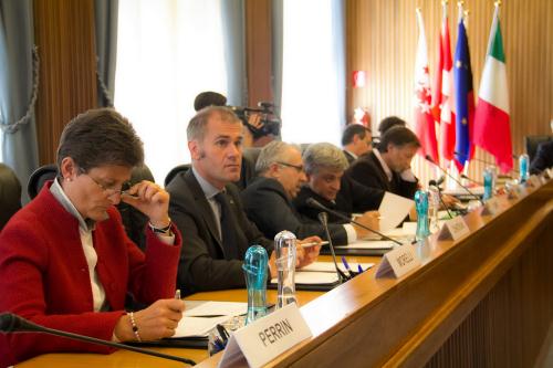 I Consiglieri regionali durante i lavori della seduta comune